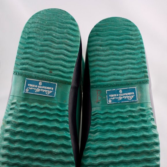 VINTAGE EDDIE BAUER teal green duck boots, size 9 - Picture 6 of 7